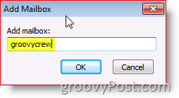 Outlook 2010 ekraanipilt lisab postkasti