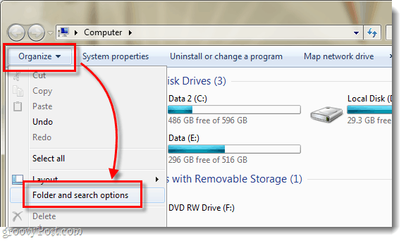 Kuidas varjatud faile ja kaustu kuvada Windows 7-s