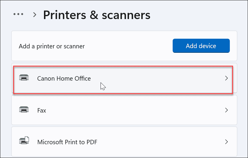Otsige üles printeri mudel ja seerianumber 