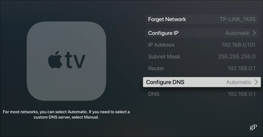 Kuidas muuta oma Apple TV-s DNS-i seadet