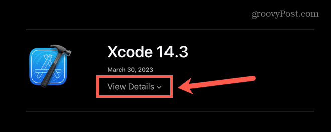 xcode kuva üksikasjad