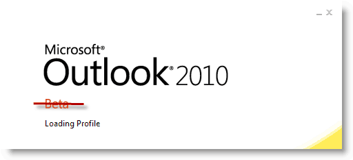 Outlook 2010 käivitamise kuupäev