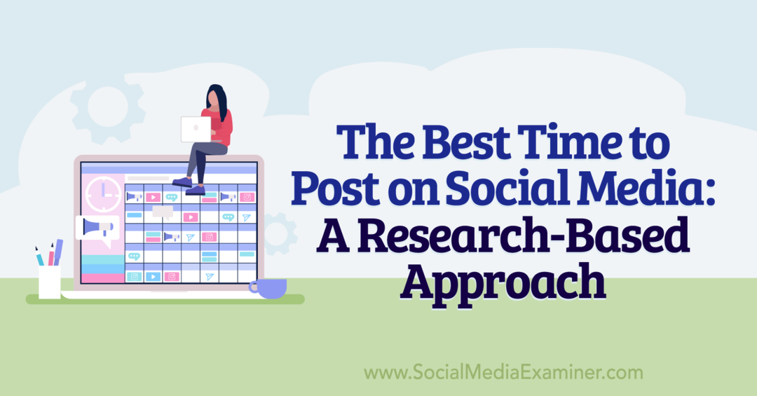 Parim aeg sotsiaalmeediasse postitamiseks: uuringupõhine lähenemine: sotsiaalmeedia uurija