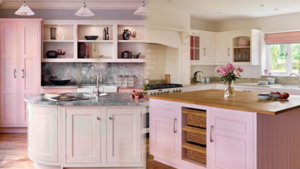 Kaasaegsed roosa köögi kaunistamise soovitused