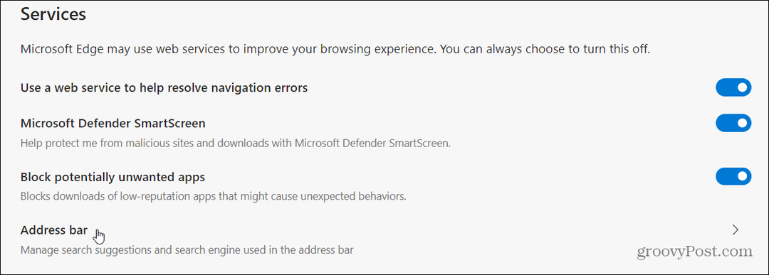 Kuidas Microsoft Edge otsingusoovitusi keelata