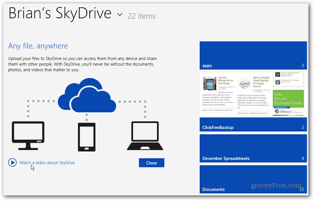 Uus SkyDrive'i avakuva