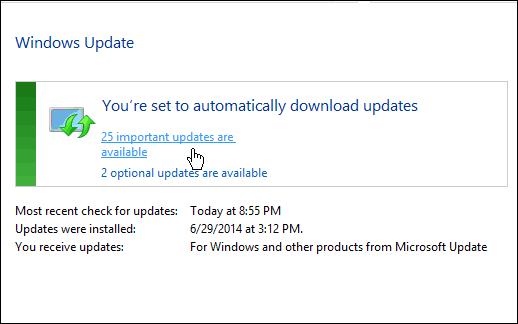 Parandage Windows Update hangs või aeglustab Windows 7