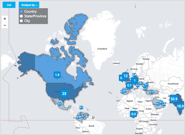 Tweetsmap analüüsib riikide kaupa