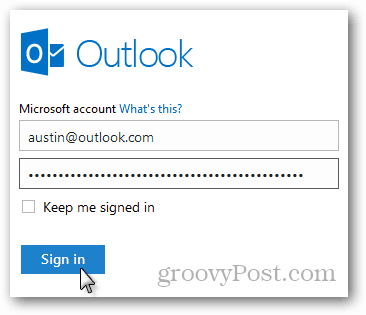 outlook.com e-posti sisselogimine