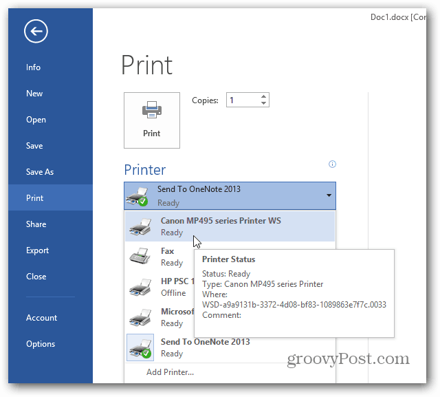 Kuidas printida Windows 8 Metro Style'i rakendustest