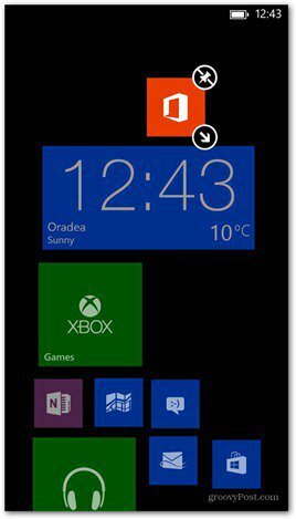 Windows Phone 8 kohandab plaate 5