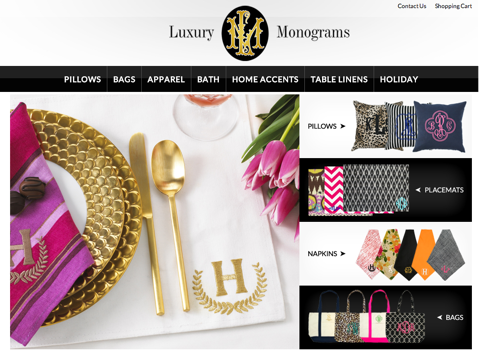 luksusmonogrammide veebisait