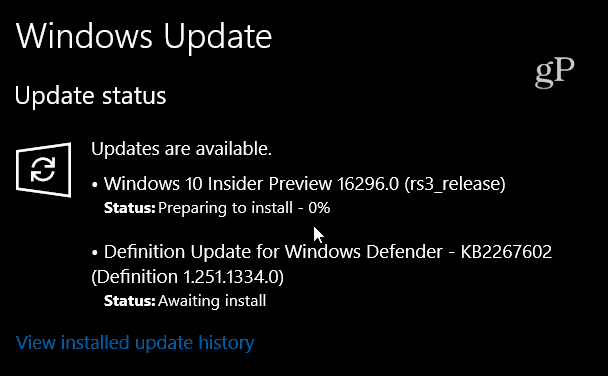 Windows 10 ehitamine 16296
