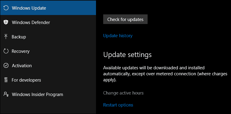 Windows 10 sügisel loojate värskenduse edasilükkamine, edasilükkamine või blokeerimine