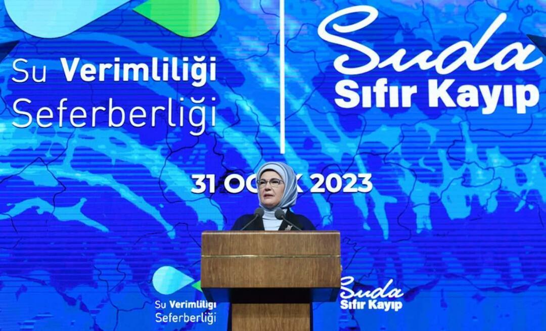 Emine Erdoğan osales "Veeefektiivsuse kampaania" tutvustaval koosolekul!