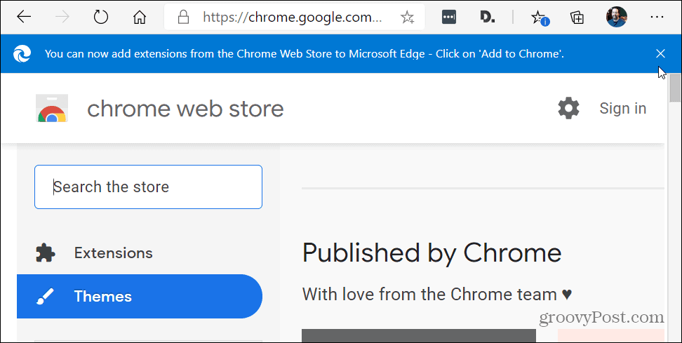 Chrome'i veebipoe teemad