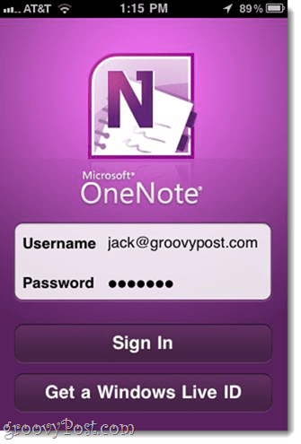 OneNote iPhone'i jaoks (Microsoftilt tasuta)