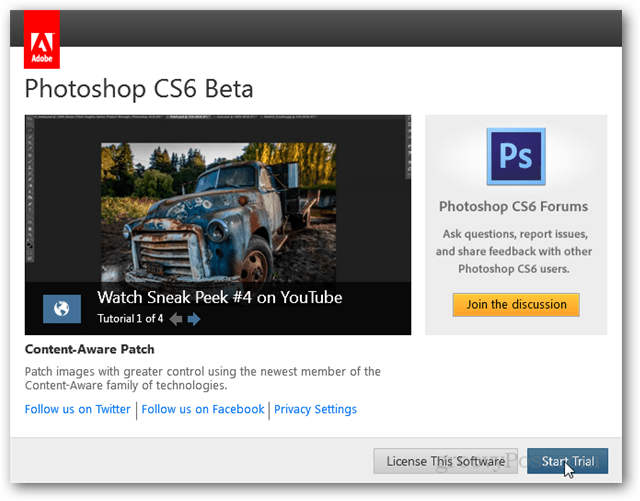 Photoshop CS6 installimine on lõpetatud