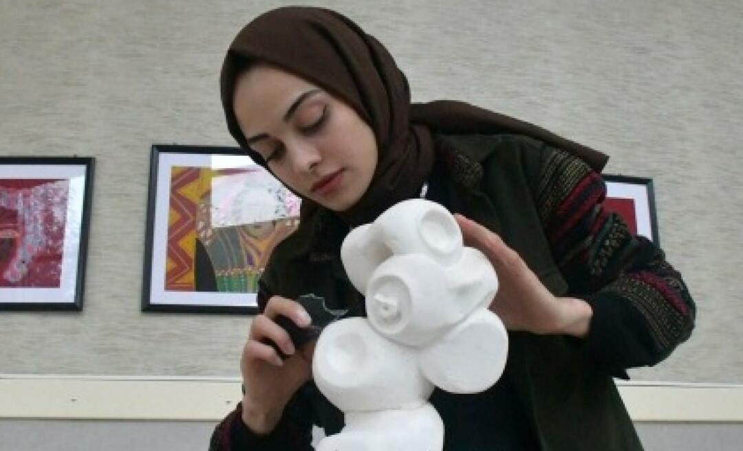 Kultuuriministeeriumi auhind Emine Erdağile, kes alustas oma teekonda maalikunstiga ja jätkas skulptuuriga!