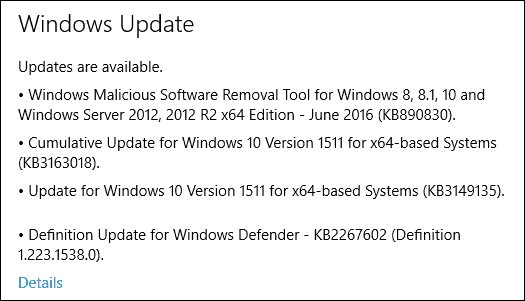 Uus Windows 10 arvutivärskendus KB3163018 Build 10586.420 on saadaval (ka mobiil)
