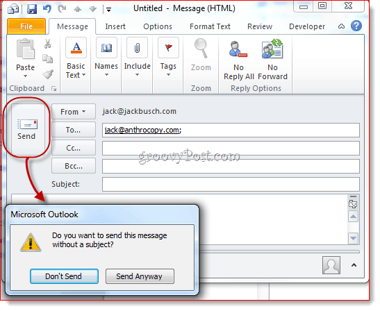 Microsoft Outlooki unustatud manuste detektor