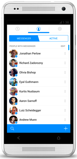 Facebooki messengeri kogemus androidile