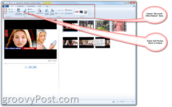 Microsoft Windows Live Movie Maker - kuidas kodus filme teha