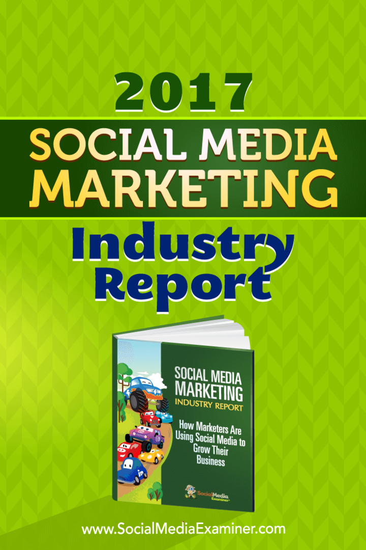 2017. aasta sotsiaalmeedia turundussektori aruanne: sotsiaalmeedia eksamineerija