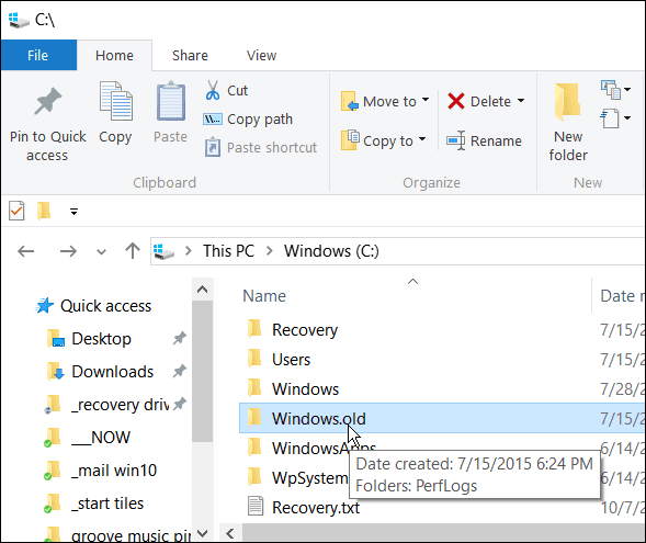 Jah, võite Windows 10 versioonile 7 või 8.1 madalamaks viia, kuid ärge kustutage Windows.oldi