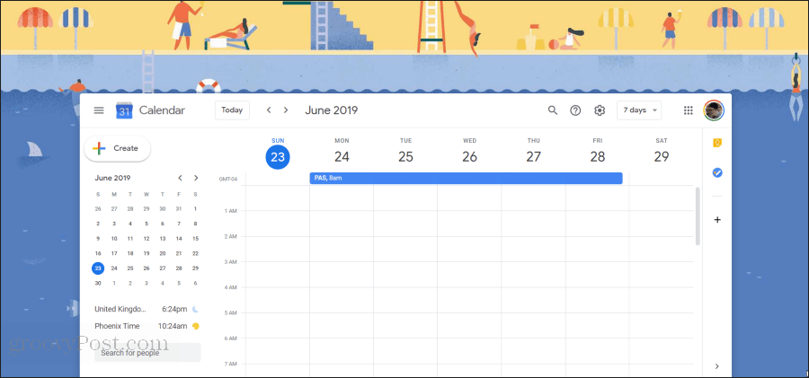 google kalendri illustratsioon