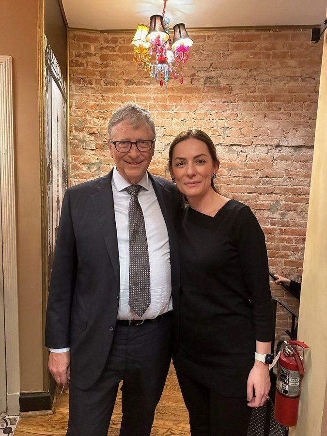 Bill Gates ja Hülya Bölükbaşı