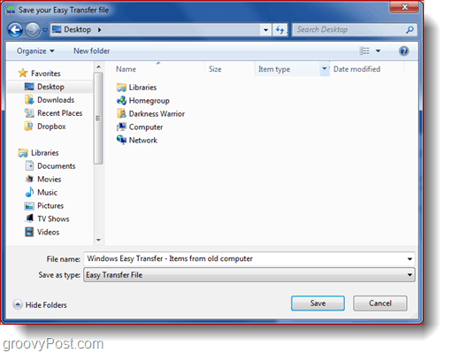 Windows 7 lihtsa ülekande tööriist - lühijuhend