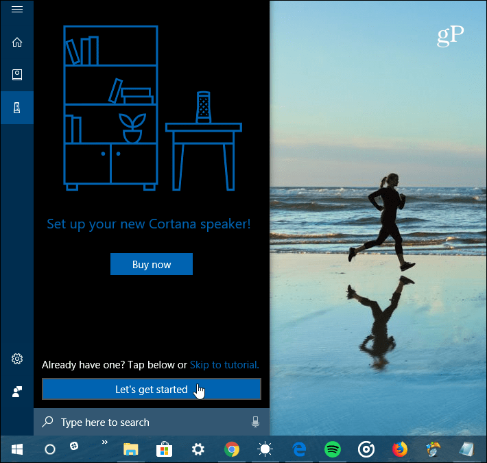 1 Cortana seade