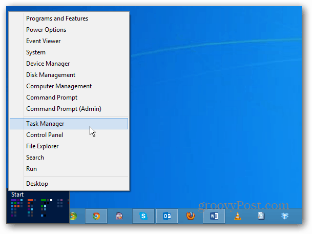Windows 8 Power User menüü