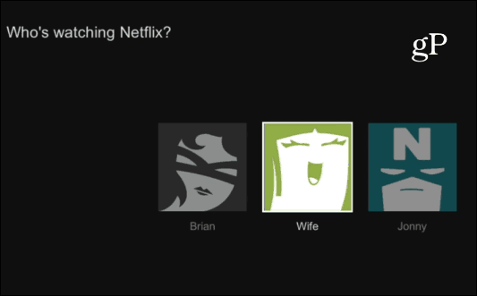 Netflixi kasutajaprofiilid
