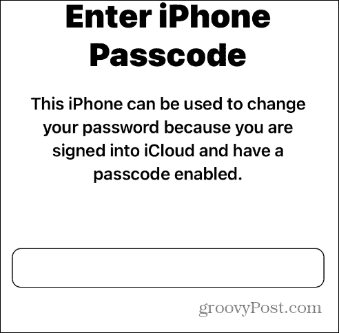 Muutke oma Apple ID parooli