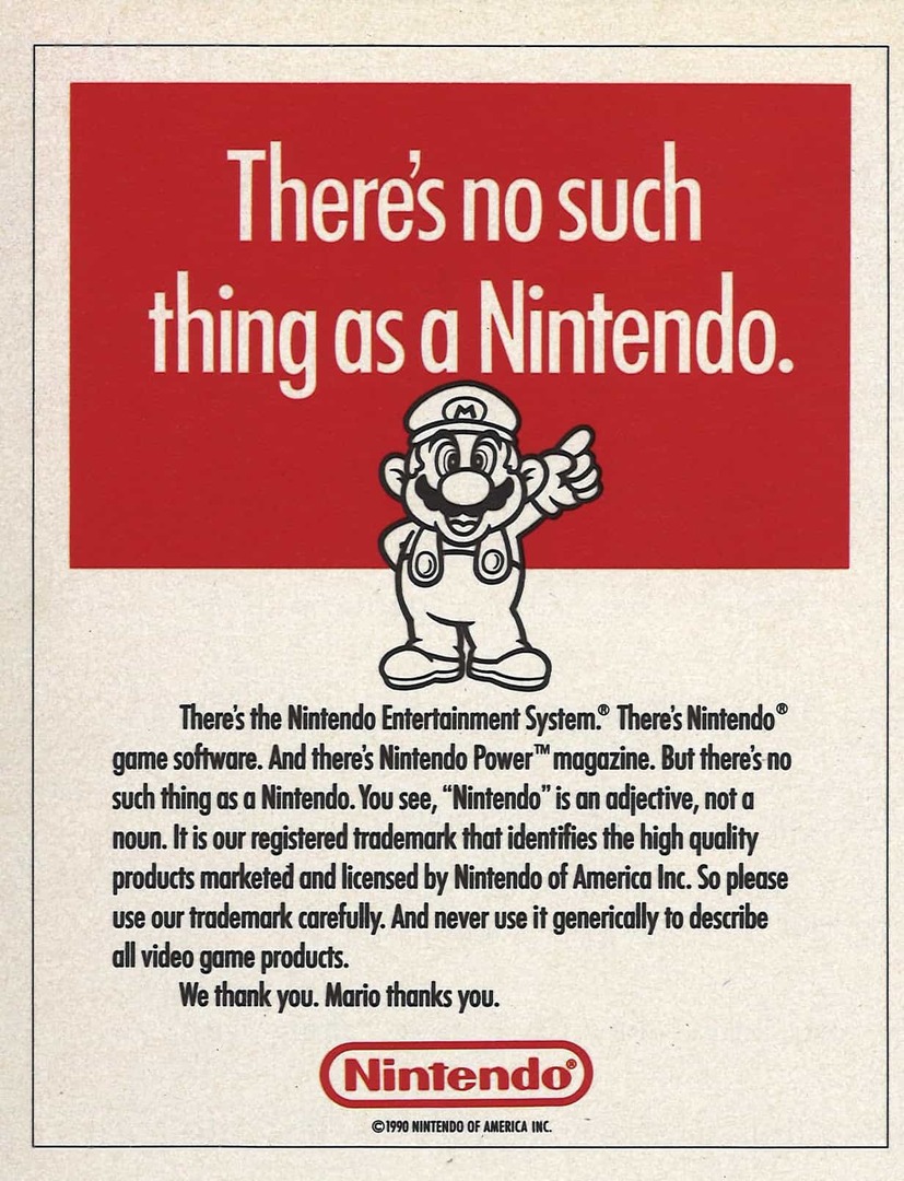 pole sellist asja nagu Nintendo