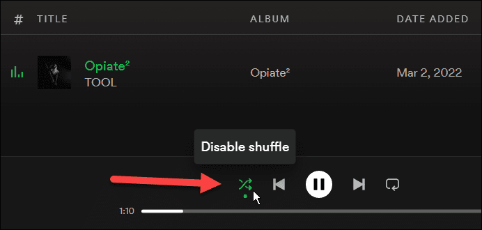 kuidas parandada spotify segamist, mitte segamist