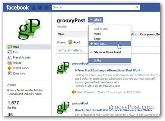 Facebook lisab huvide loendeid: kuidas neid kasutada