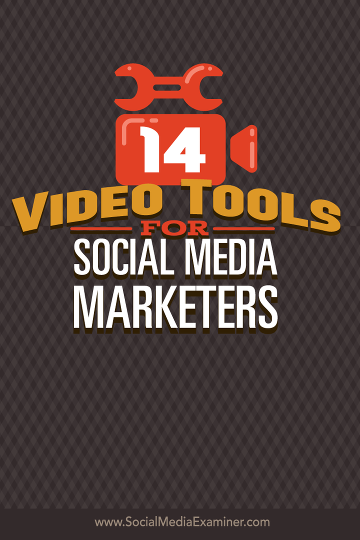 14 Videotööriistad sotsiaalmeedia turundajatele: sotsiaalmeedia eksamineerija
