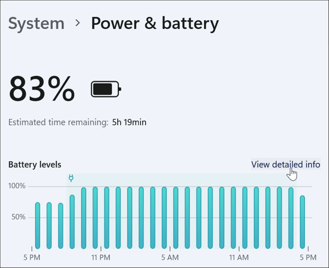 Kuidas kontrollida Windows 11 järelejäänud aku tööaega