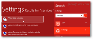 sisse lülituvad Windows 8 teenused