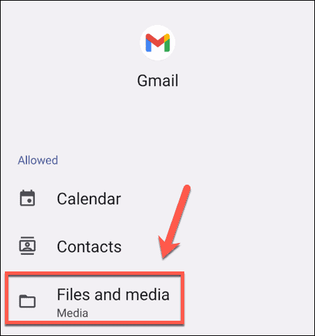 android Gmaili failid ja meediumiseaded