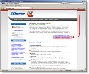 Laadige CCleaner alla failide ja vahemälu turvaliseks pühkimiseks / kustutamiseks akendest