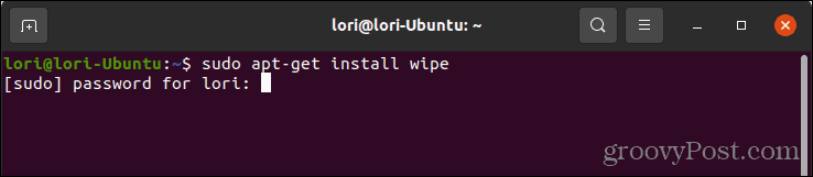 Installige pühkimine Linuxis