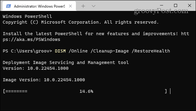 DISM-i skannimine Windows 11