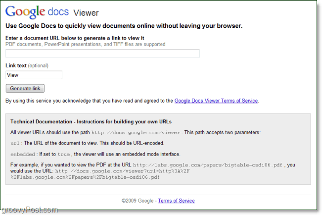 Enamiku dokumentide veebis avamiseks ja kuvamiseks kasutage rakendust Google Docs Viewer