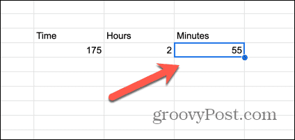 google sheets minuti tulemus