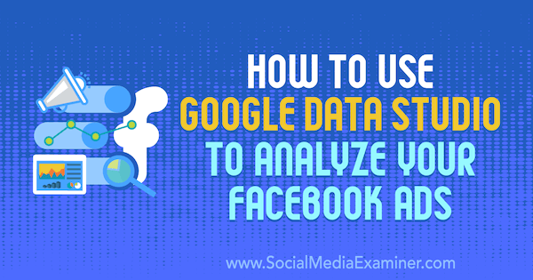 Kuidas kasutada Google Data Stuudiot Karley Ice Facebooki reklaamide analüüsimiseks sotsiaalmeedia eksamineerijal.