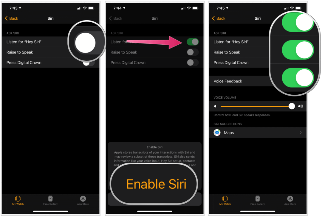 Kuidas Siri iPhone'is, iPadis, Macis ja Apple Watchis välja lülitada